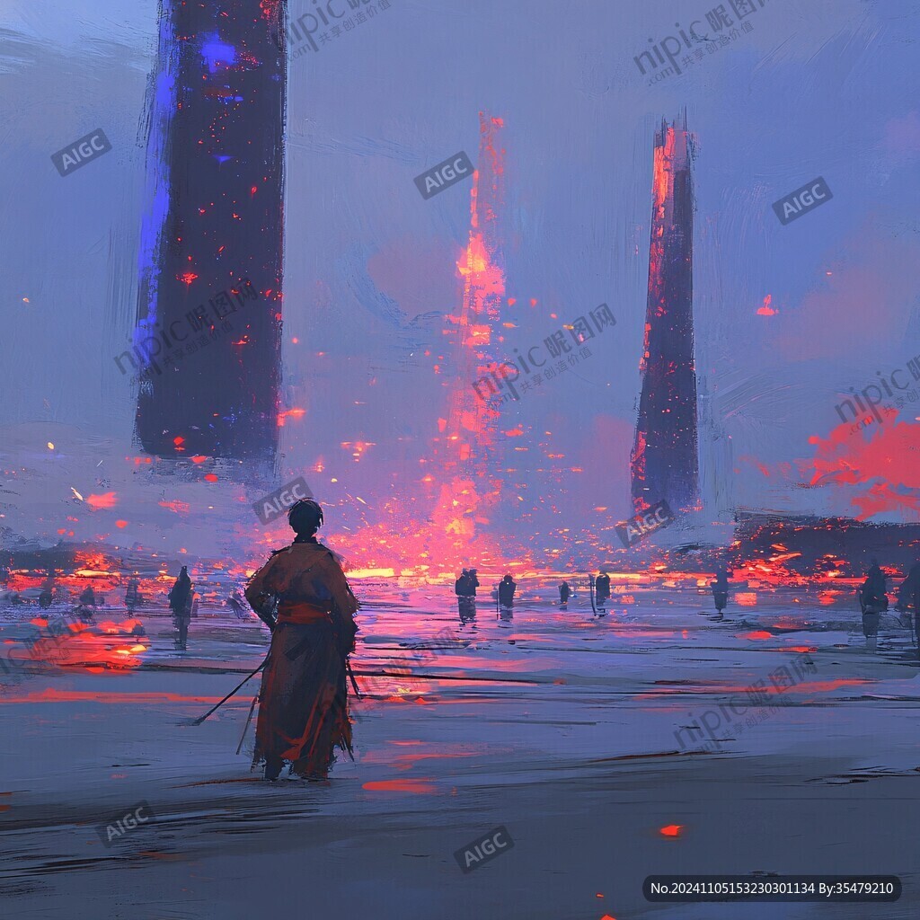 科幻题材插画