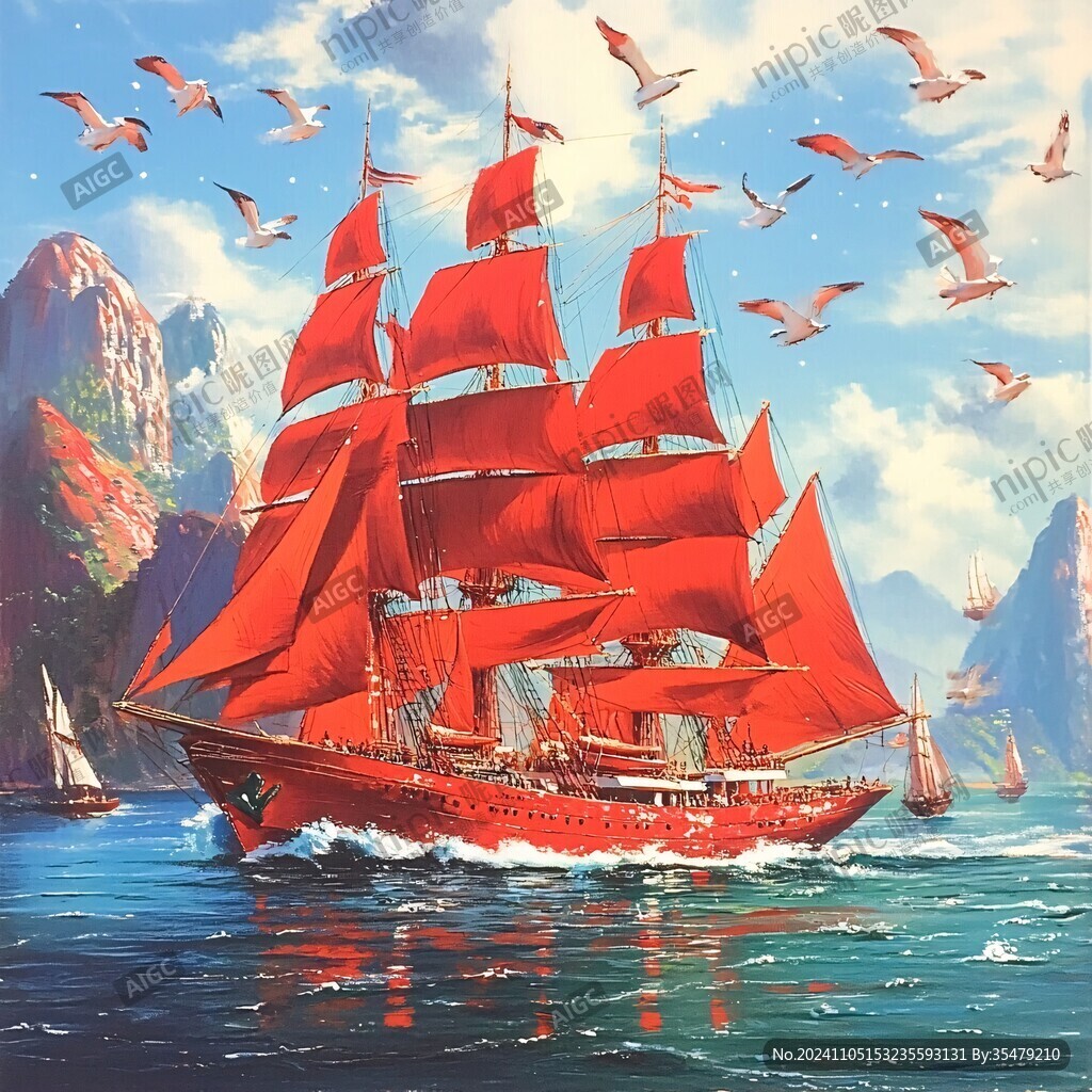 扬帆启航高清画
