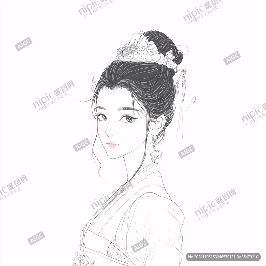 古装线稿