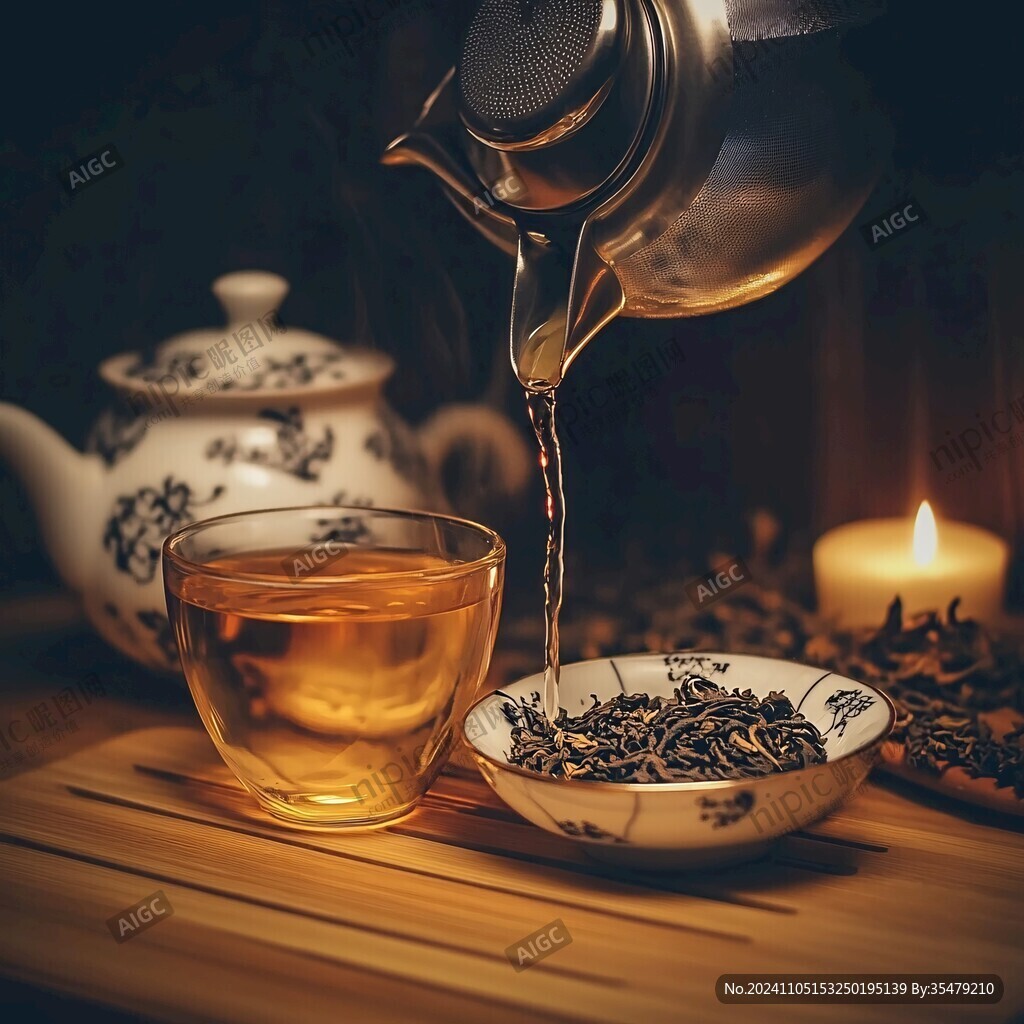 红茶倒茶水