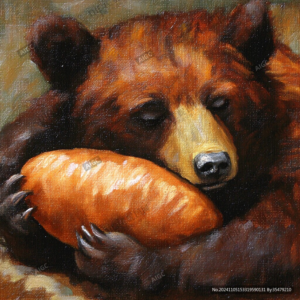 食肉动物油画