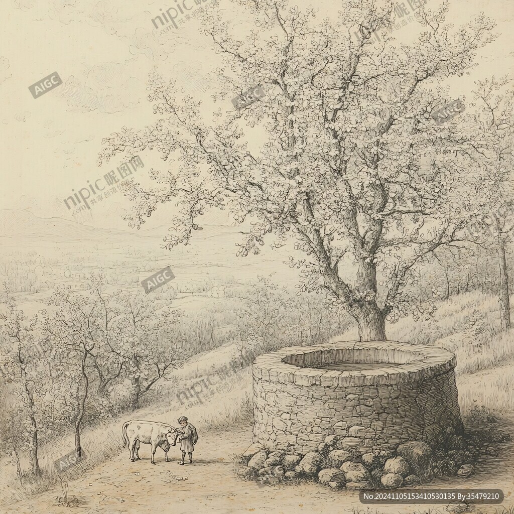 铜版风景画
