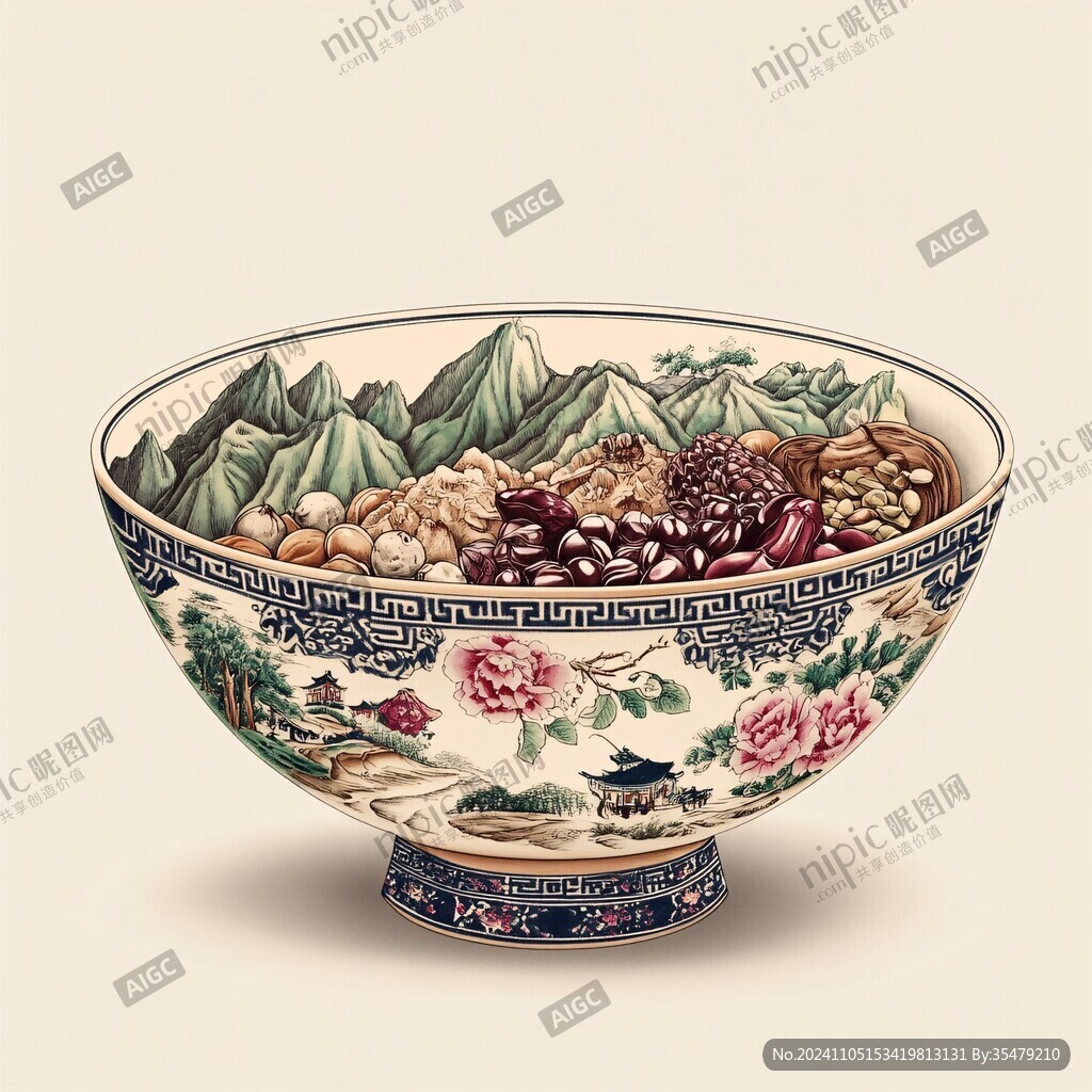 碗豆面插画