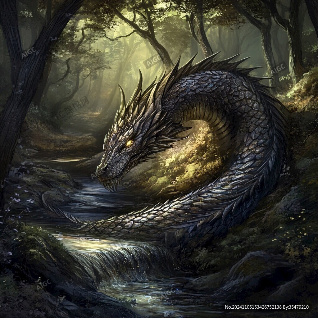 古代四神之一青龙