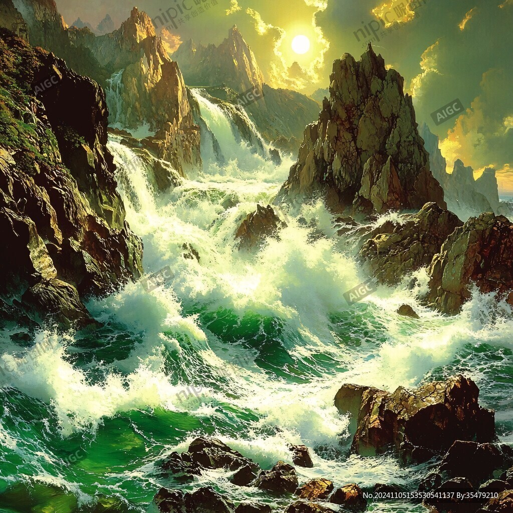 风景画观沧海