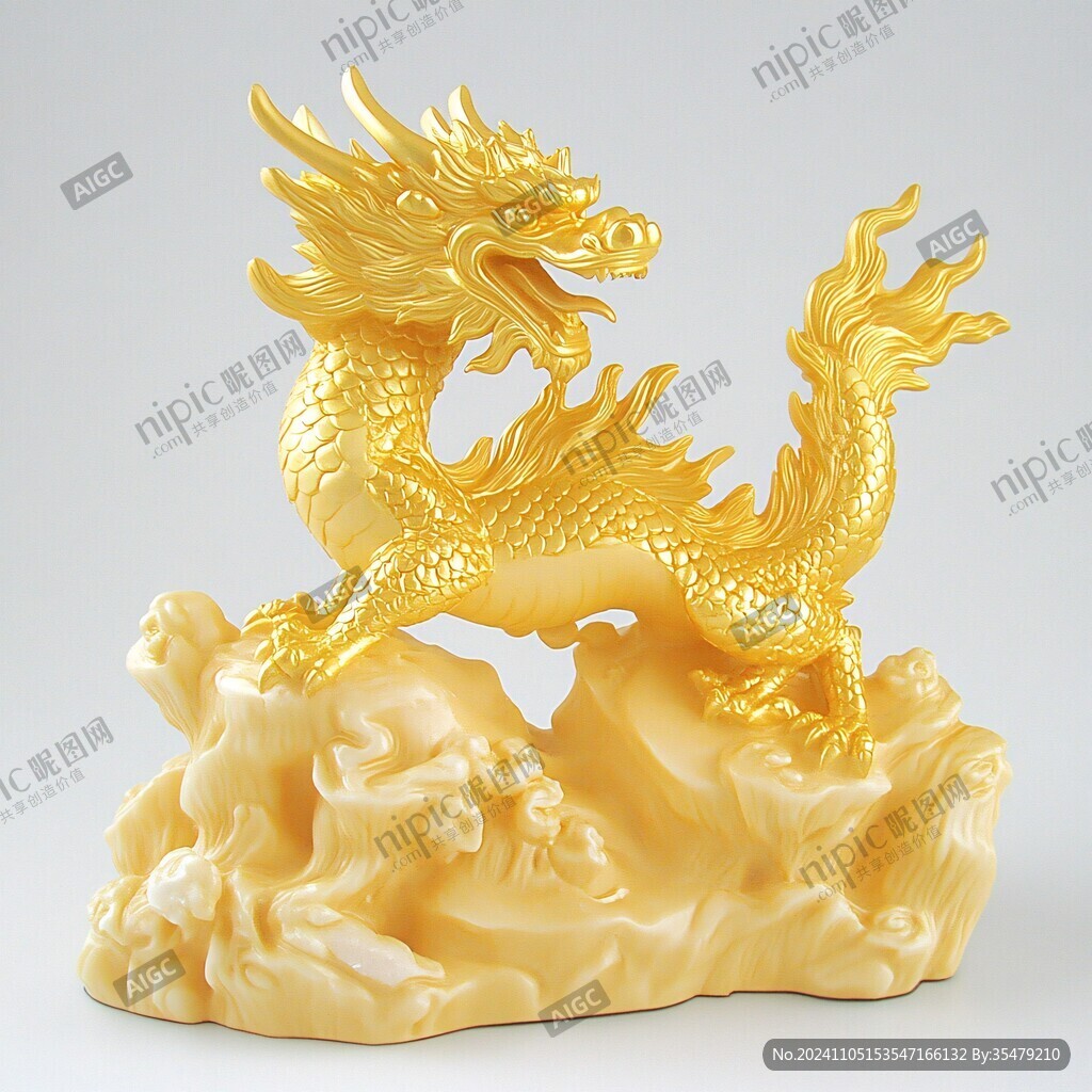 黄金龙摆件