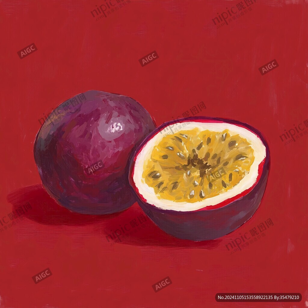 插画百香果