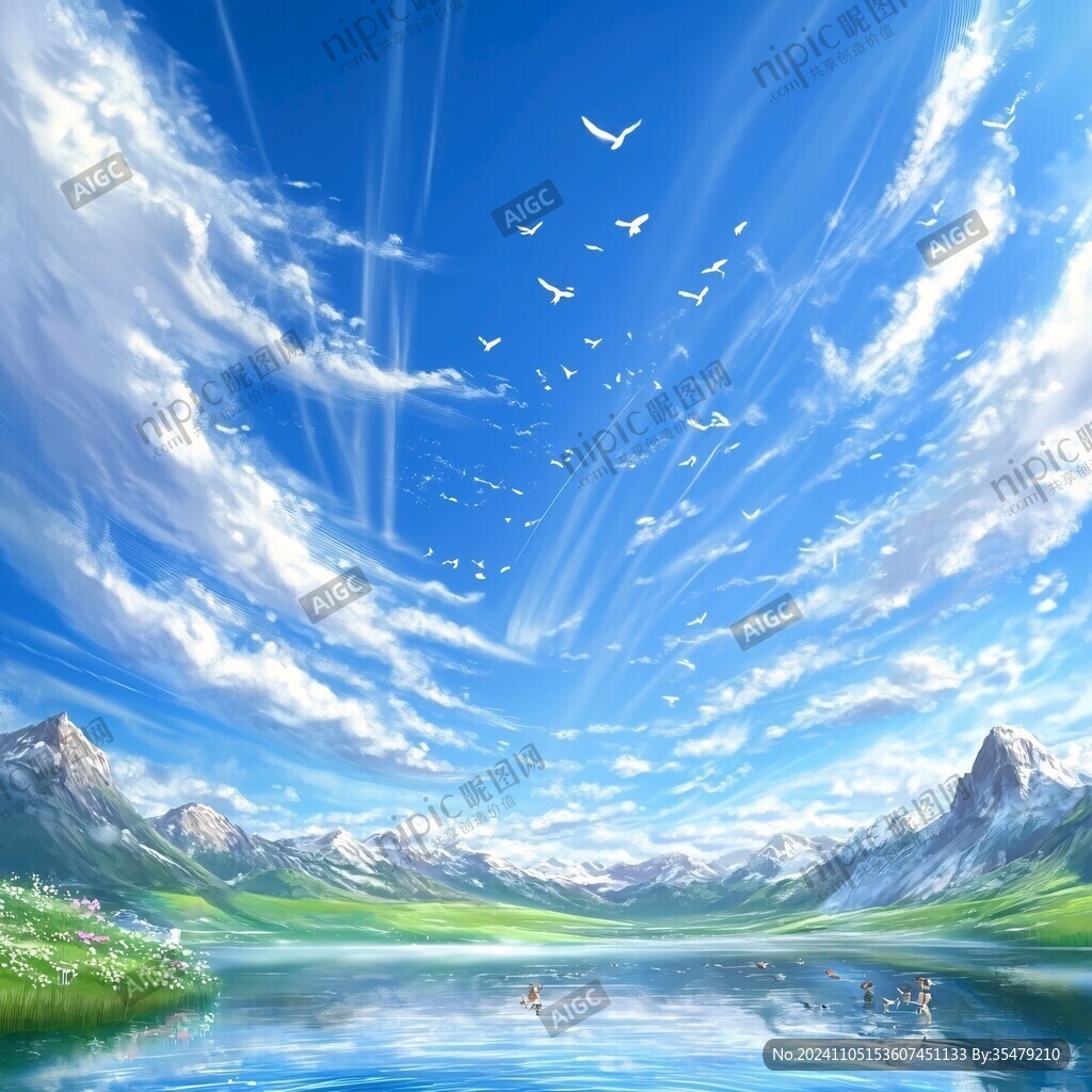 宽屏风景画