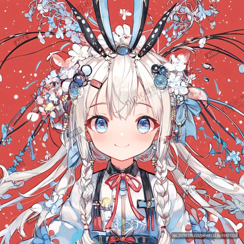 执扇少女兔兔白兔