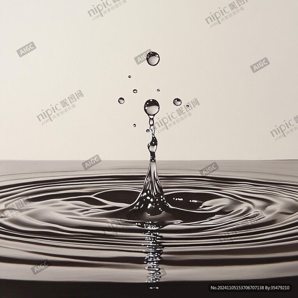金黄色水滴