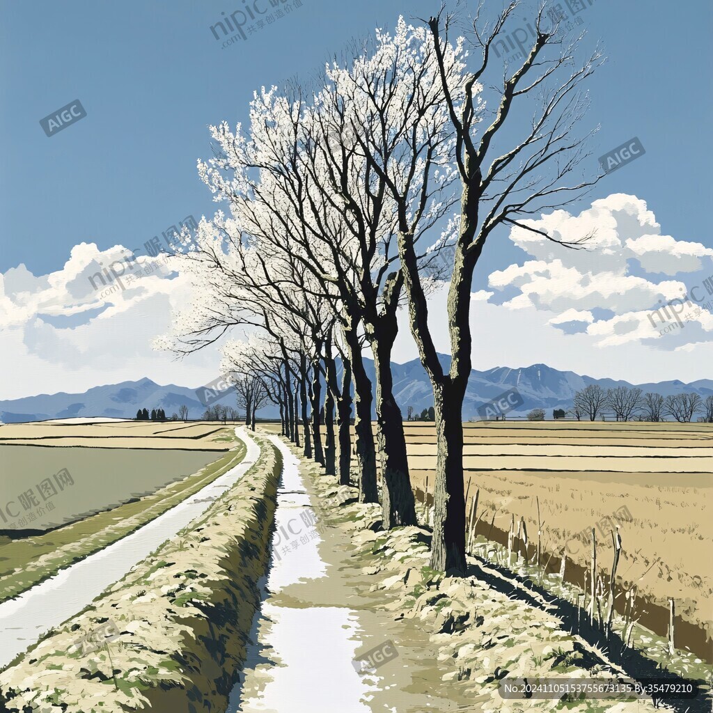 风景厚涂