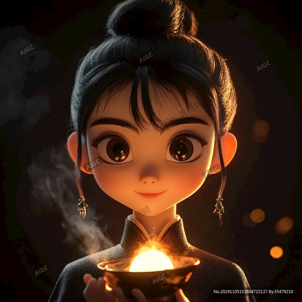 执灯宫女