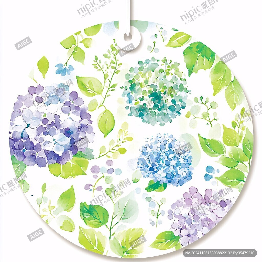 绣球花插画