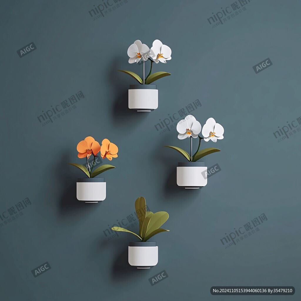 3d立体简约花