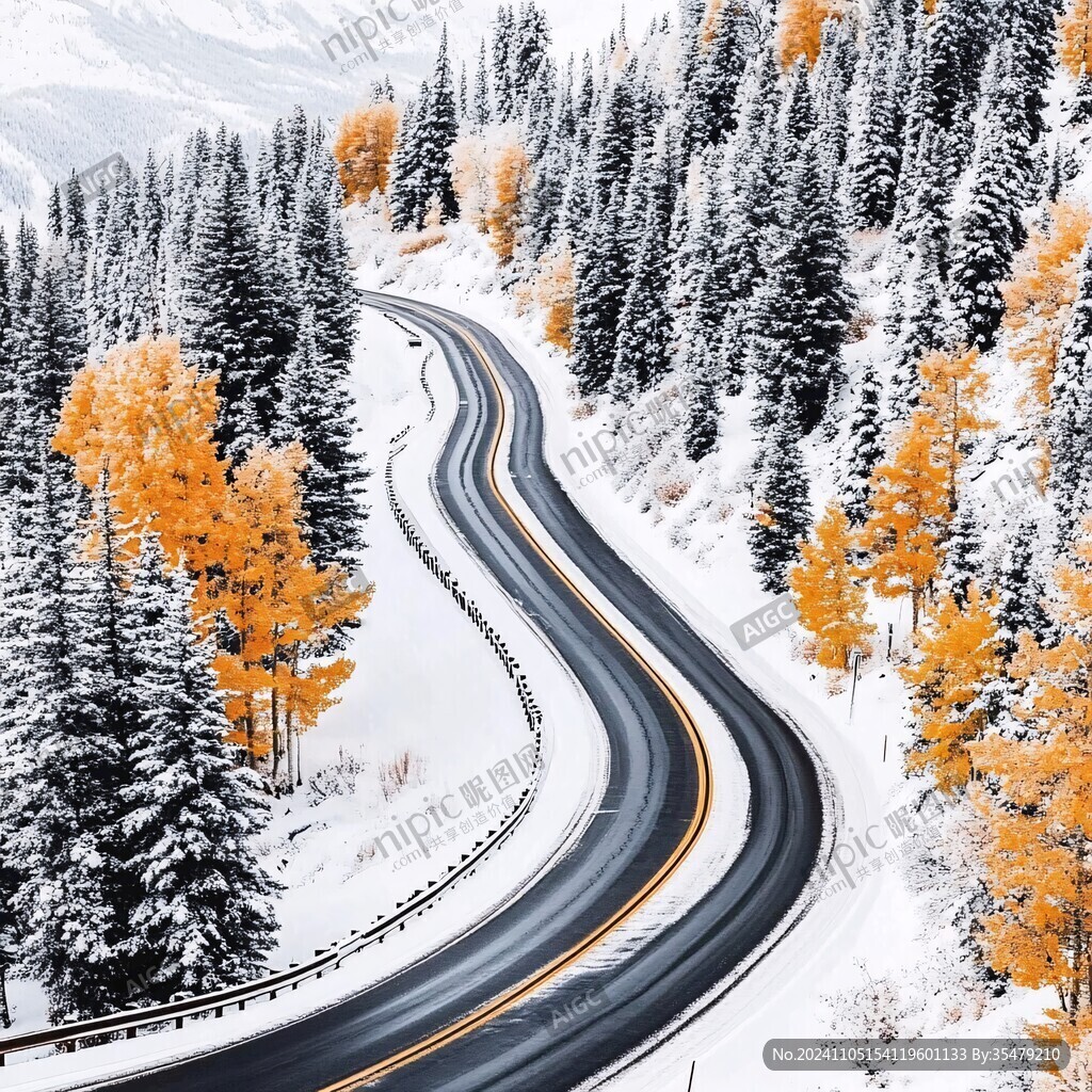 雪景中的最美公路