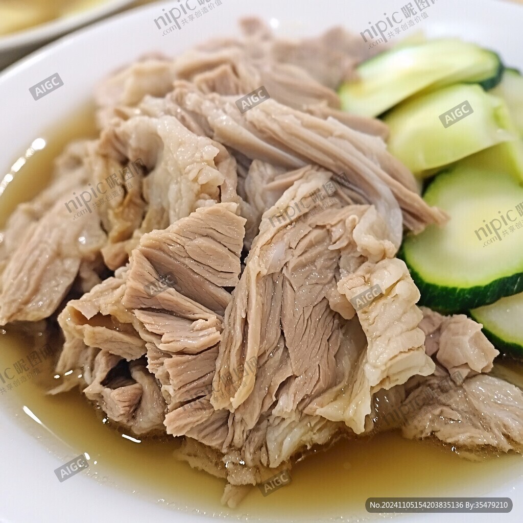 白灼爽肉