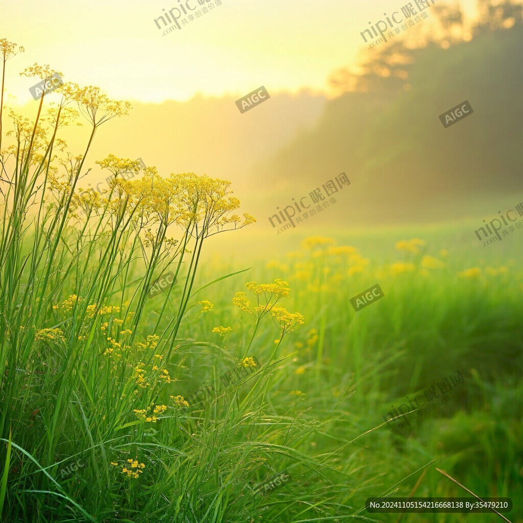 阳光草地朦胧美