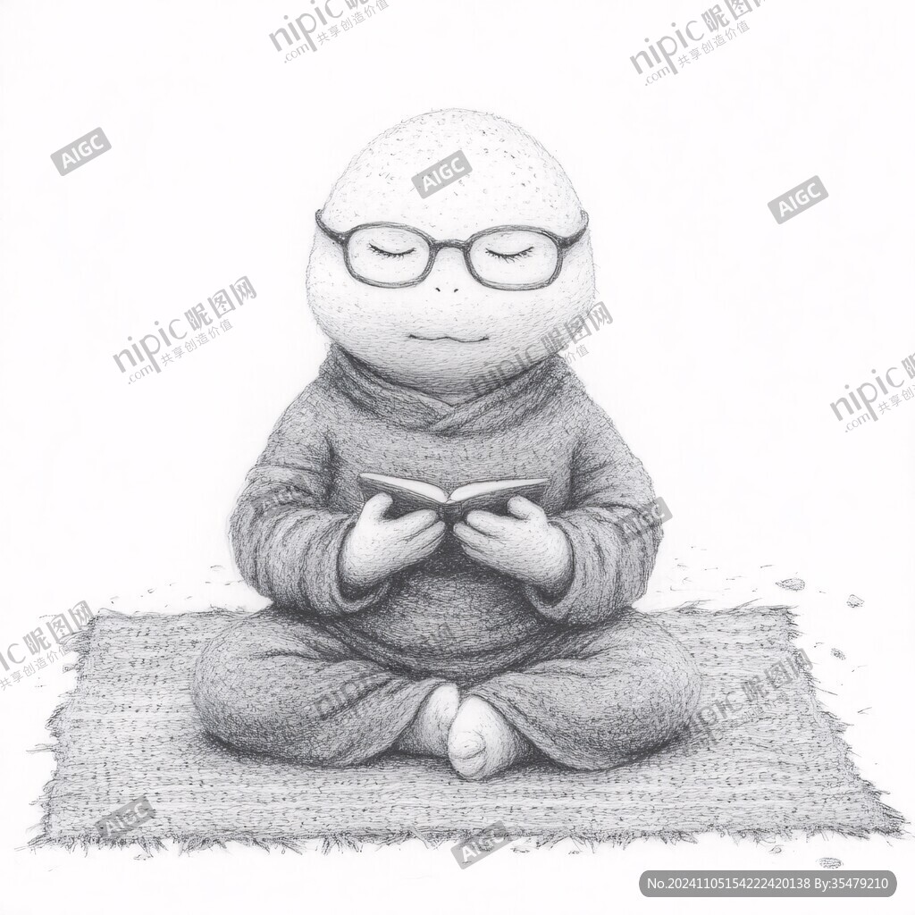 手绘小沙弥