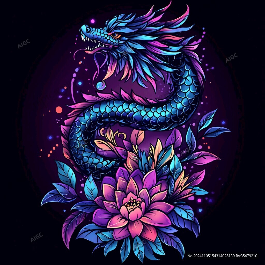 国潮生肖龙