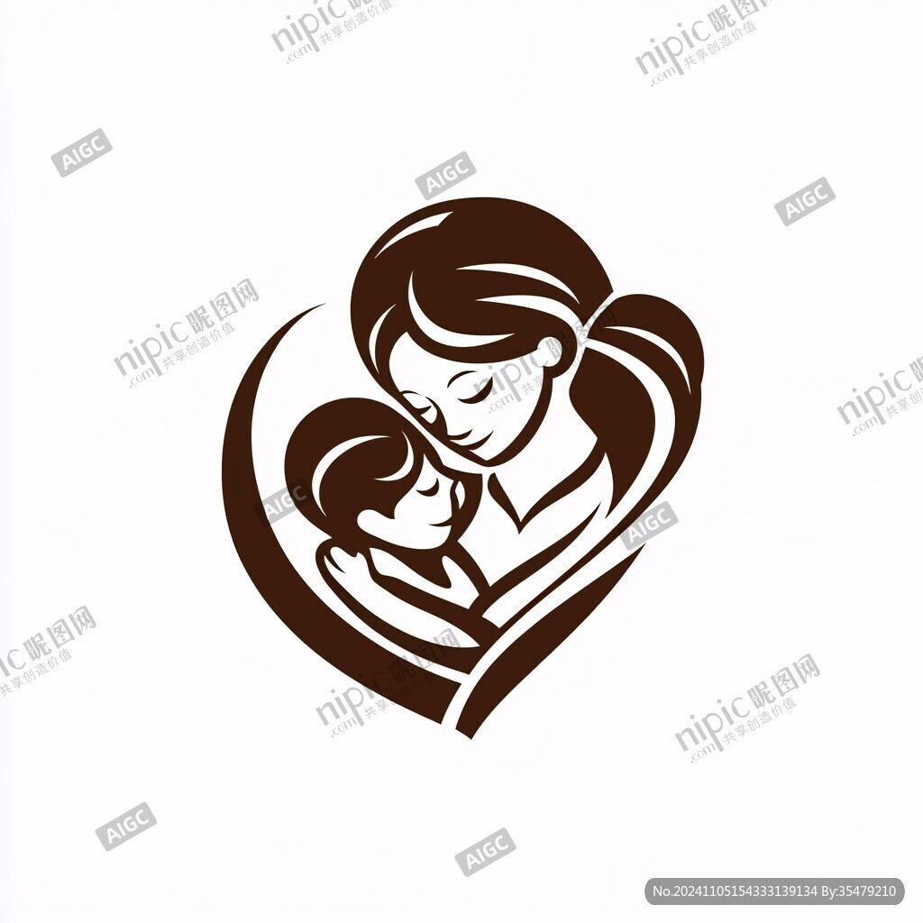 母子logo设计