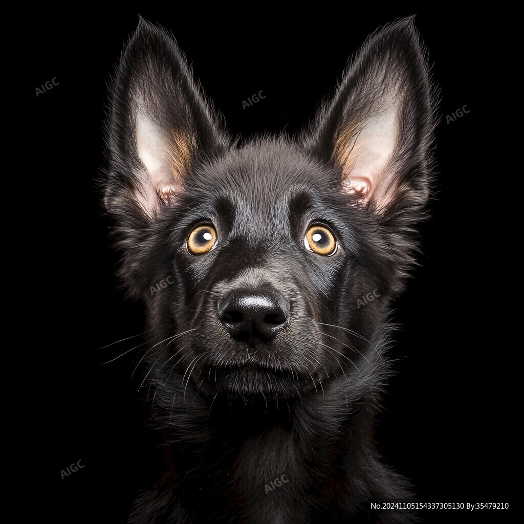 狗狗写实插画