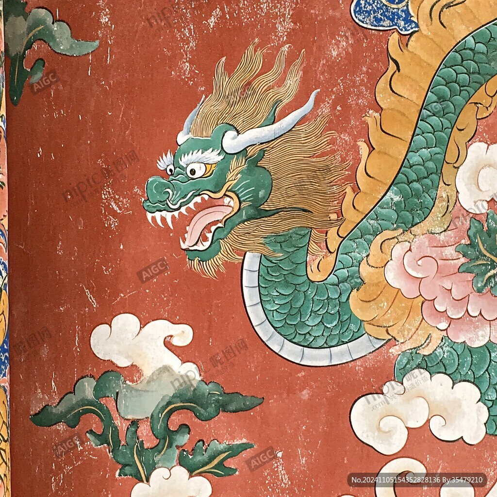 故宫龙纹彩绘
