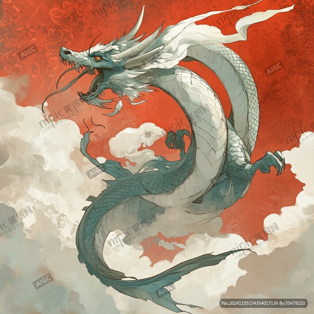 国风龙年插图插画