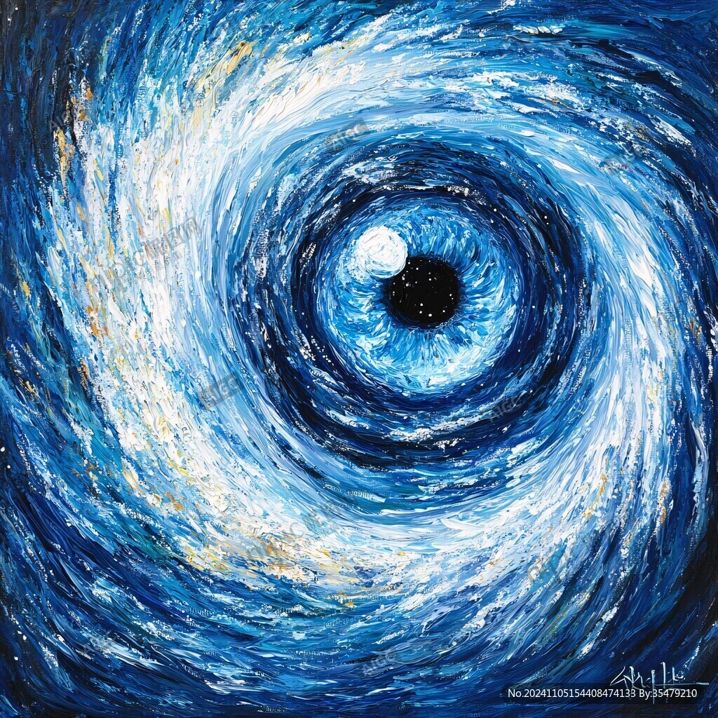 旋涡星空装饰画