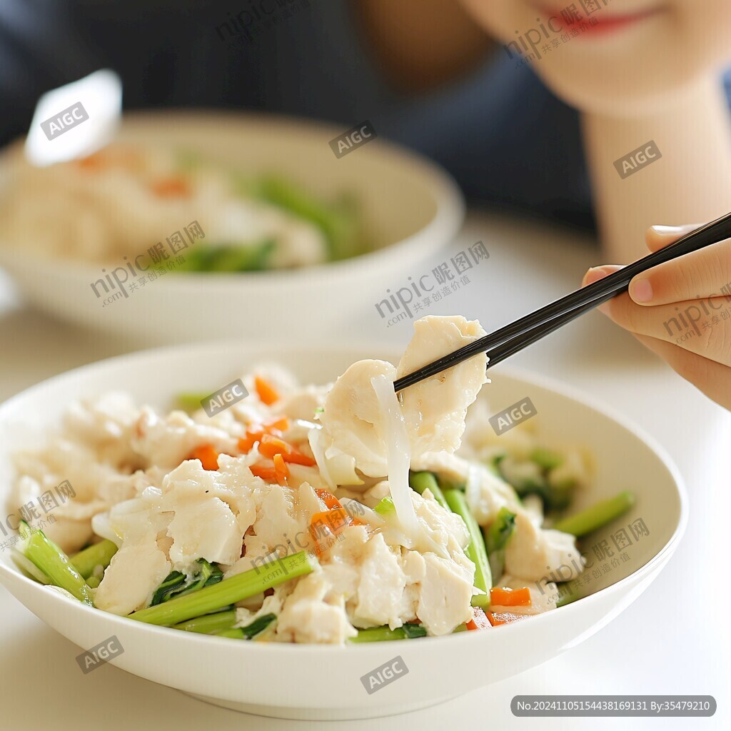 百合芦笋炒鱼滑