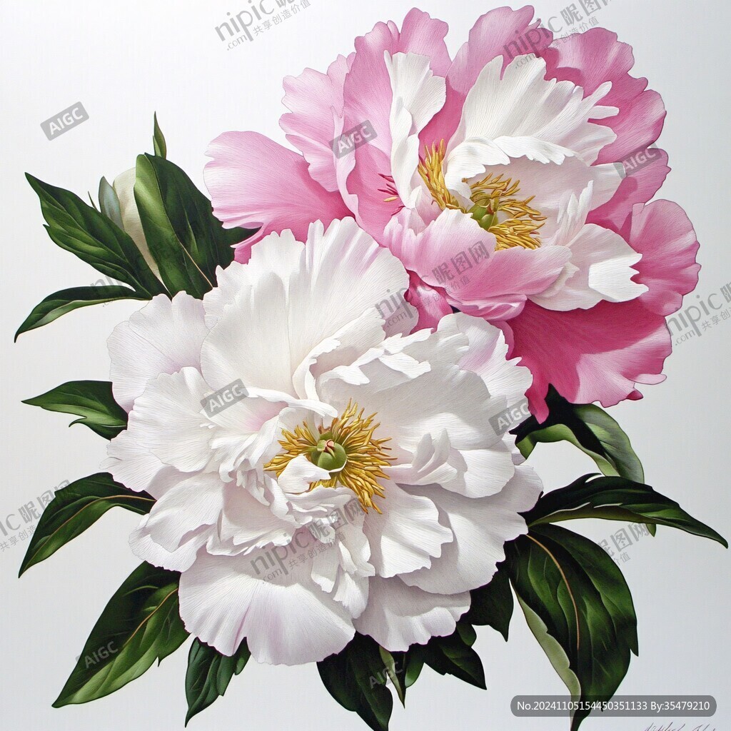 3d牡丹花