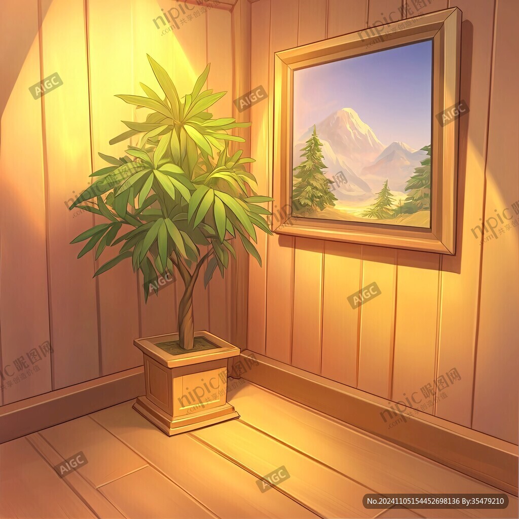 室内场景插画