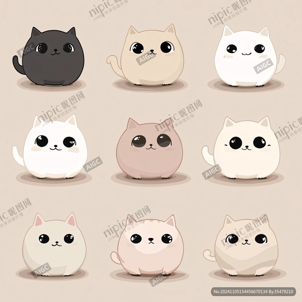 萌萌小奶猫ip形象