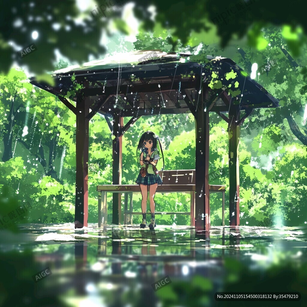 动漫场景插画