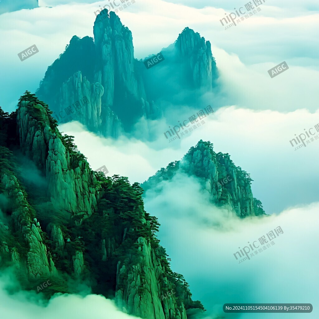 云海风光奇松怪石