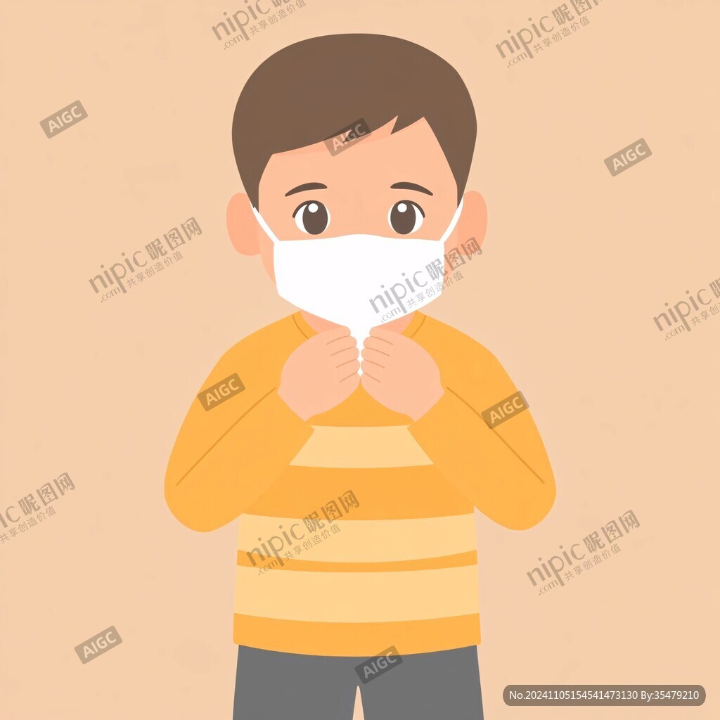 戴口罩男孩