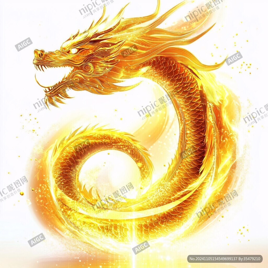 金色龙纹金龙苍龙青龙