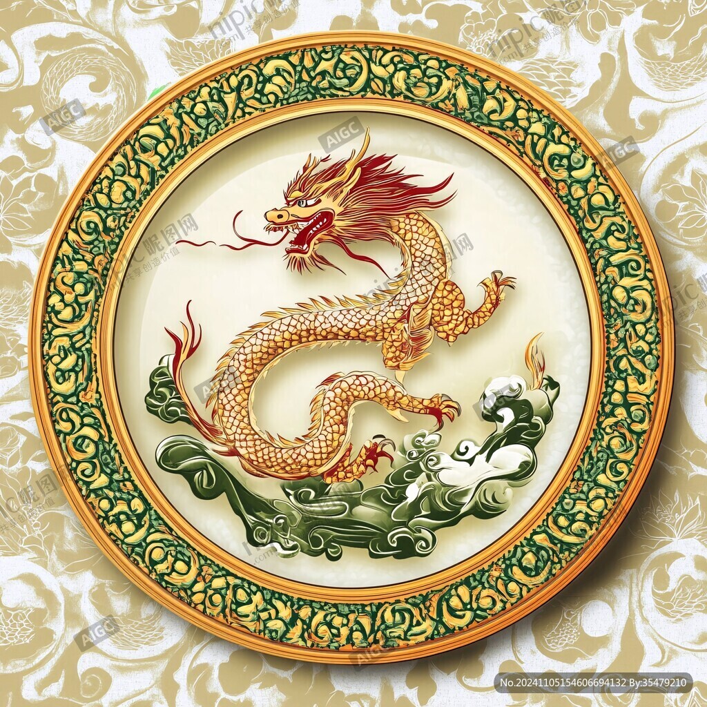 金色龙纹金龙苍龙青龙