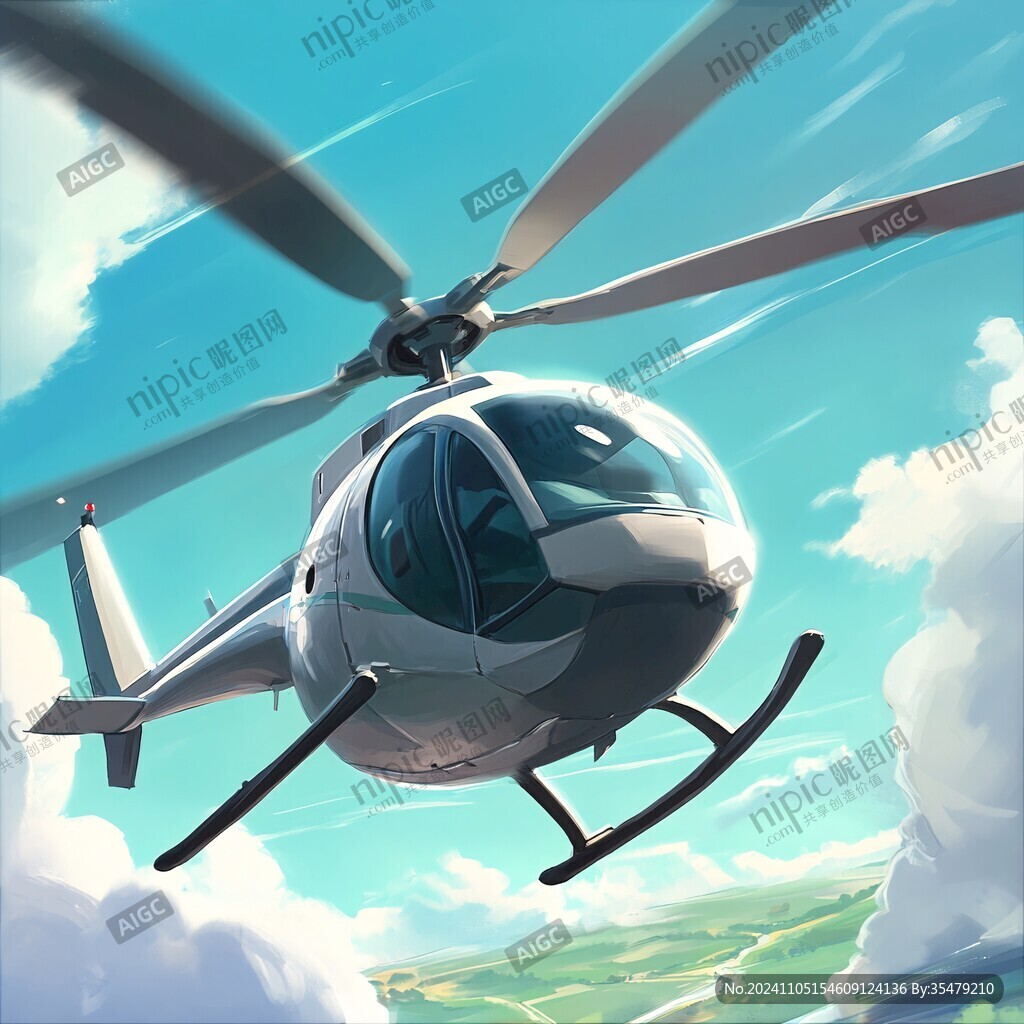 天空直升飞机