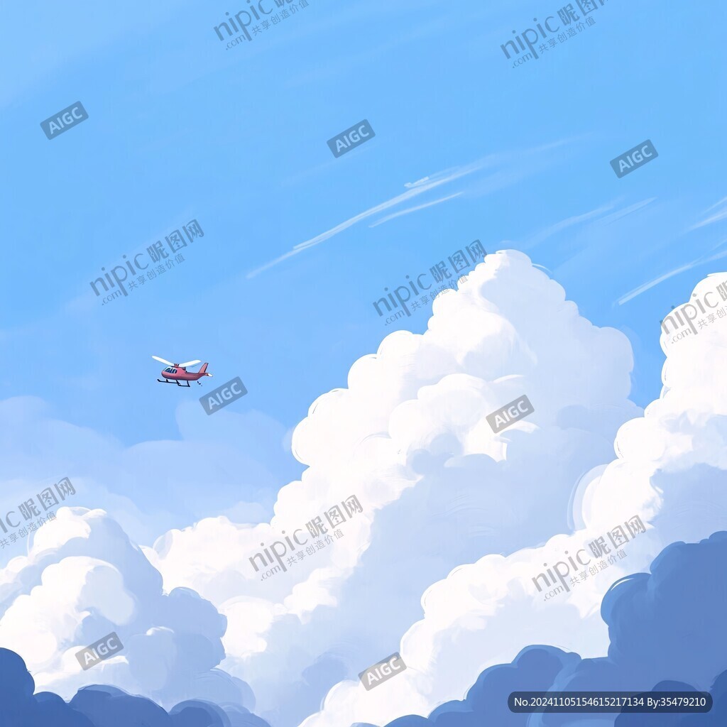 创意插画天空