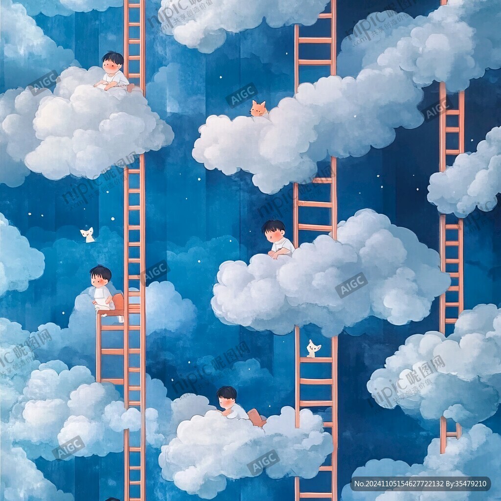 创意插画天空