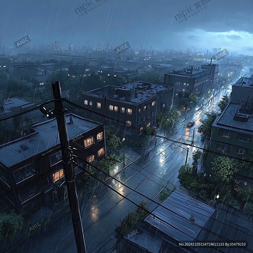 夜景梅雨季