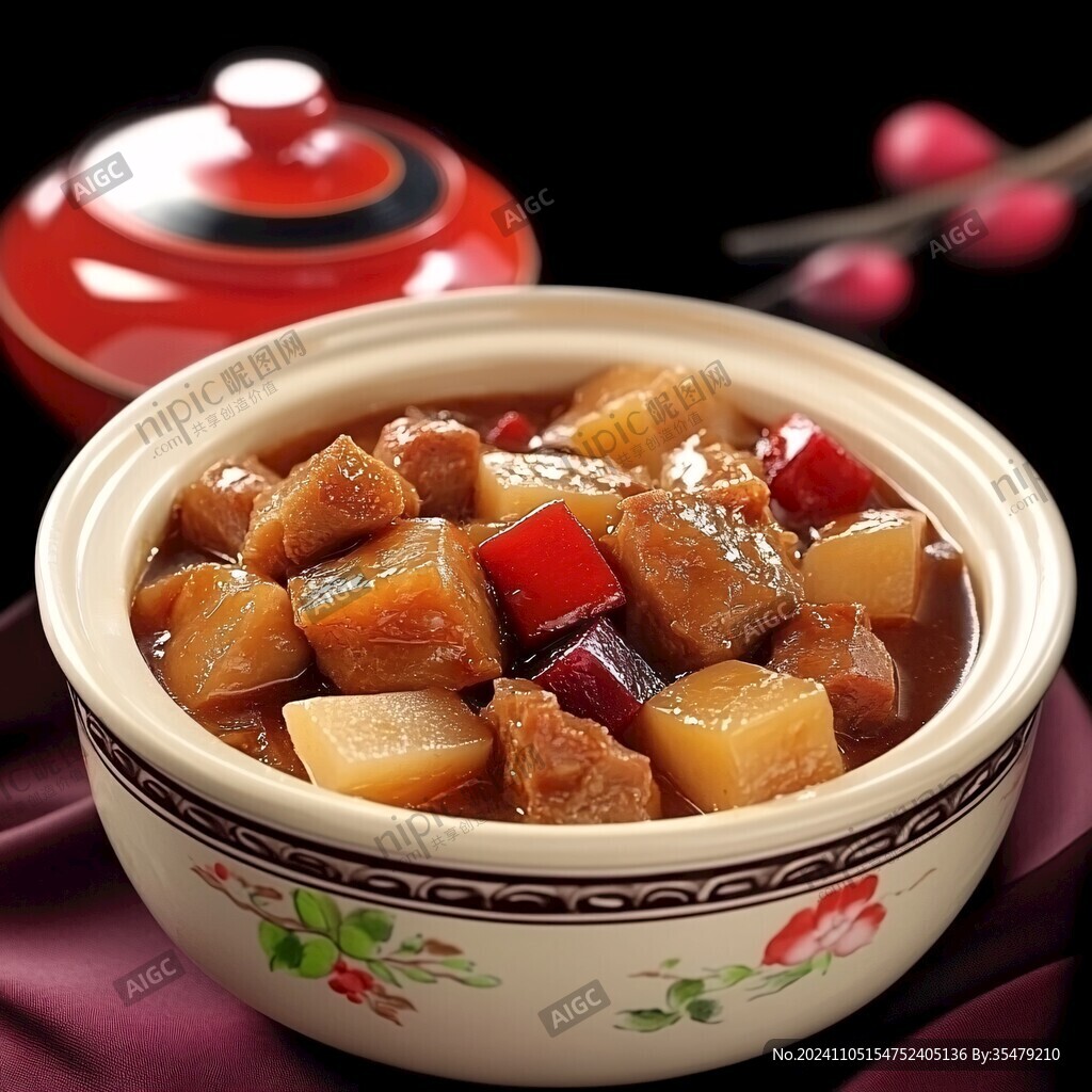 胭脂萝卜牛筋煲