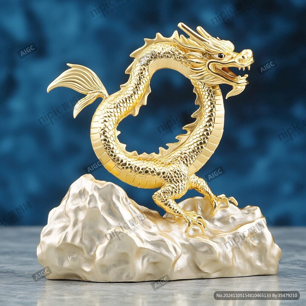 黄金龙摆件