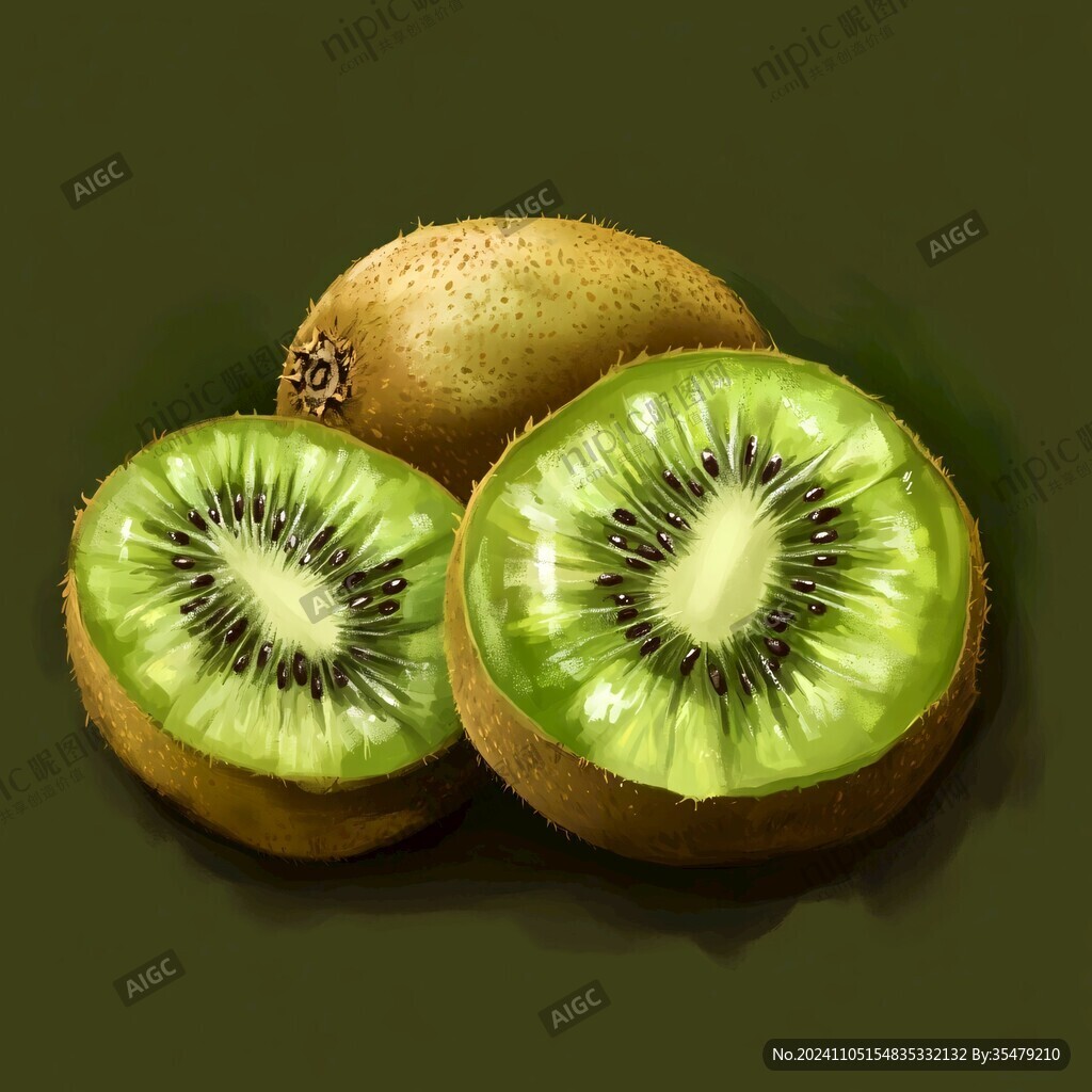奇异果插画