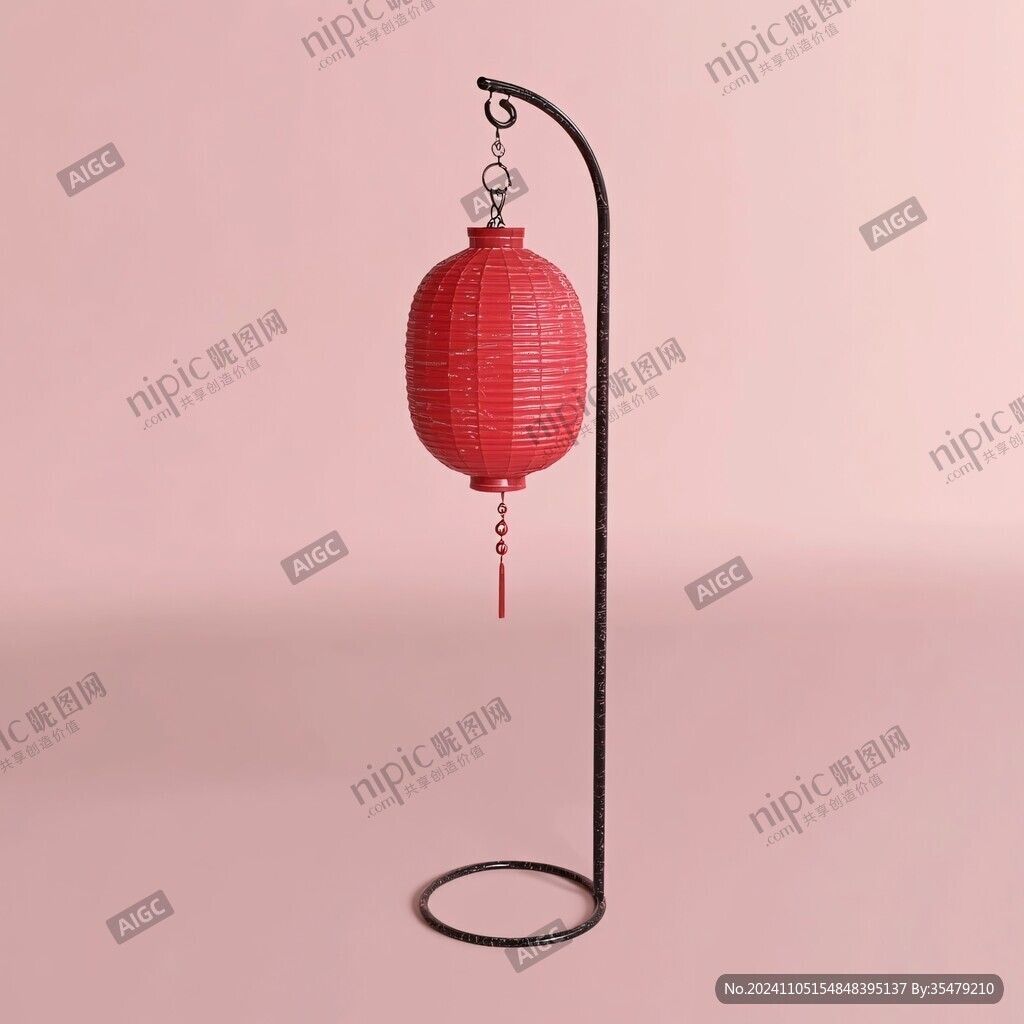 中式灯笼路引