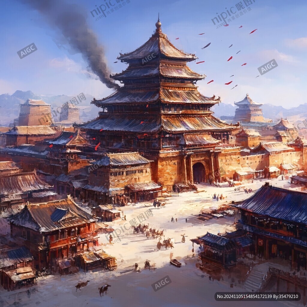 横店插画