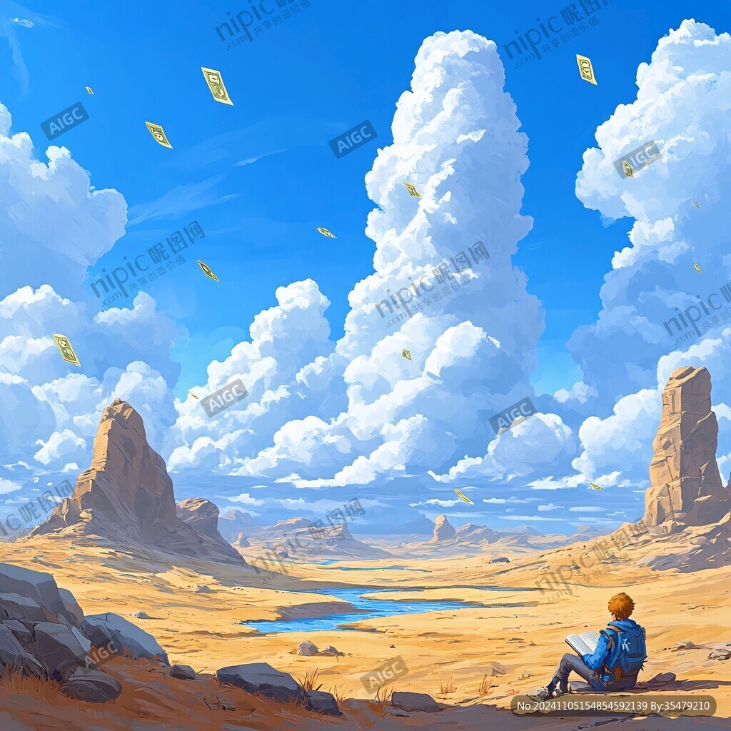 户外场景插画