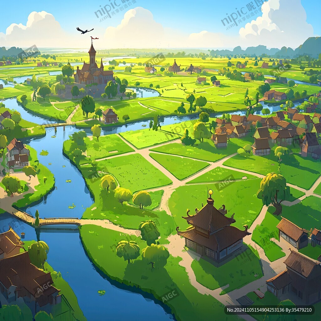 稻田大场景