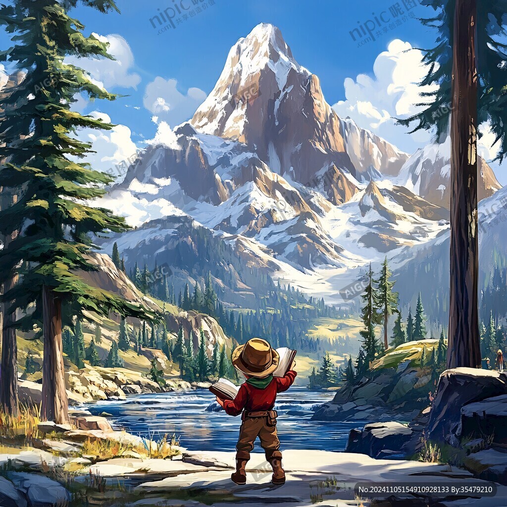 美式卡通风格场景
