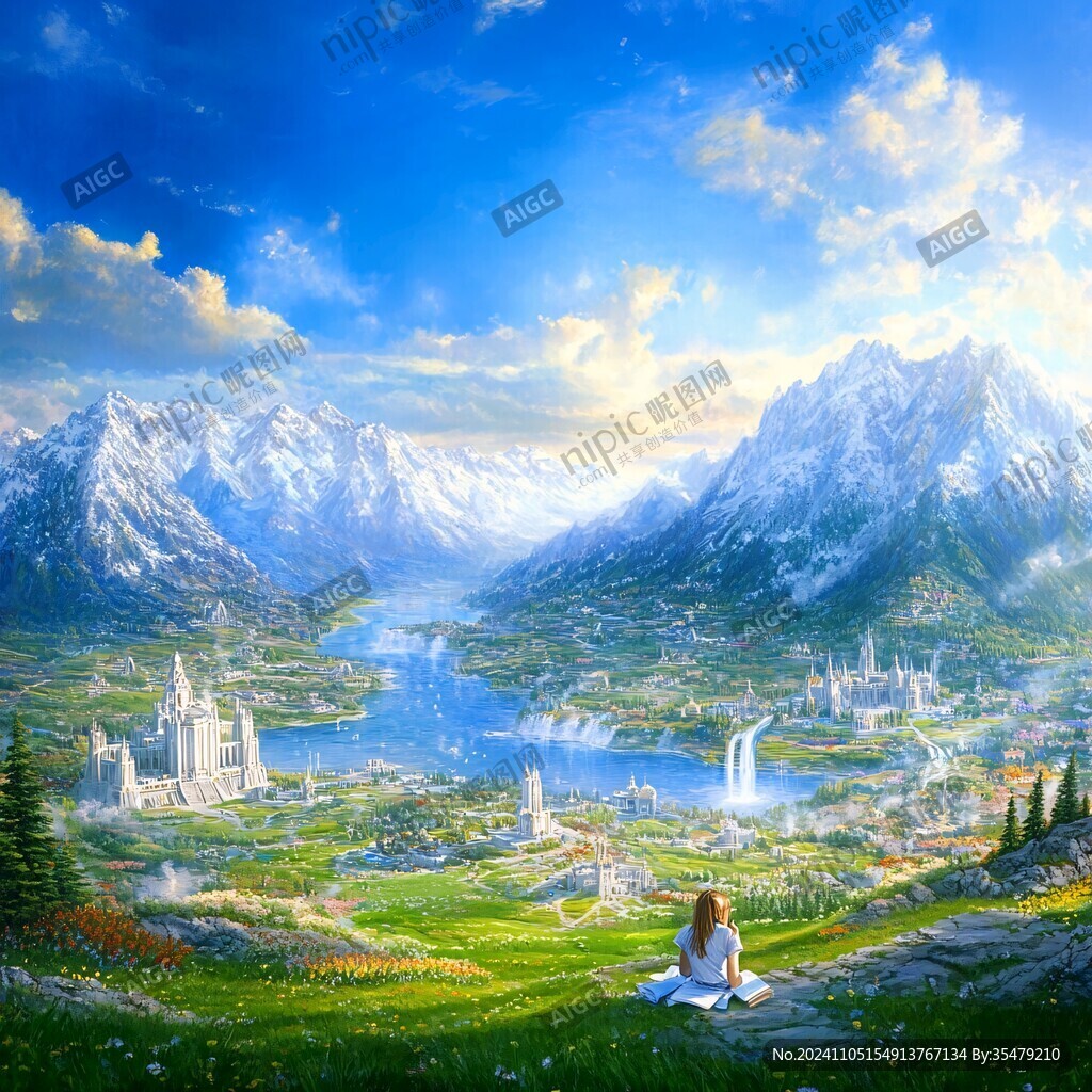 宽屏风景画